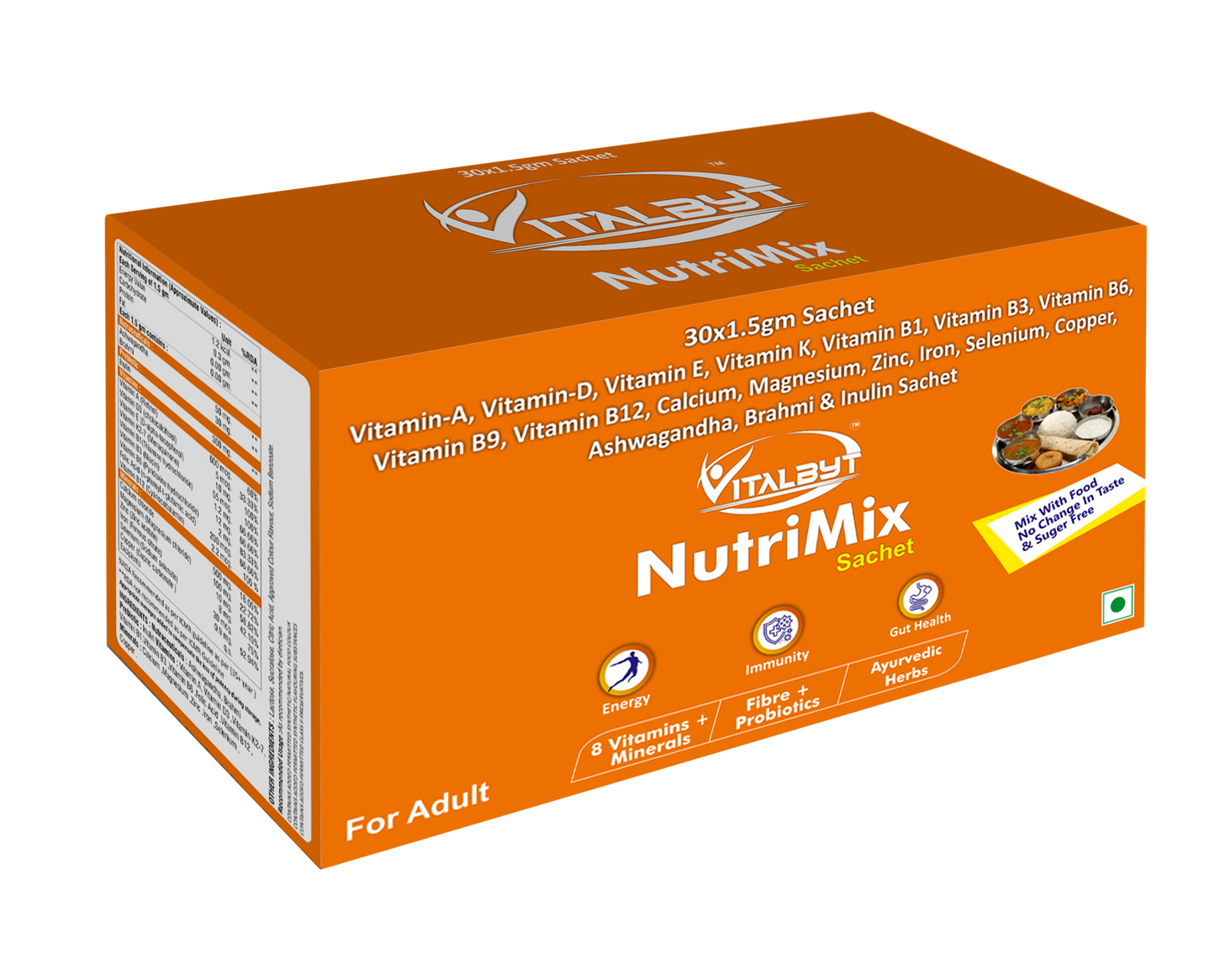 Vitalbyt Nutrimix Sachets for 35+ (Mix With Food)
