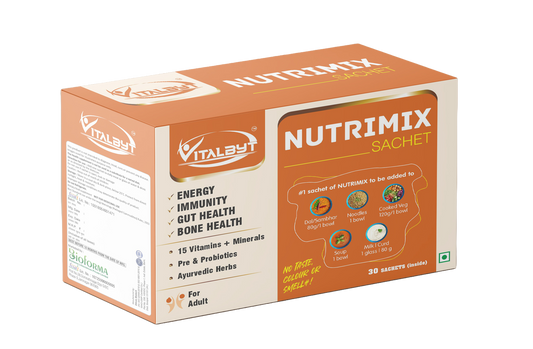 Vitalbyt Nutrimix Sachets for 30+ (Mix With Food)