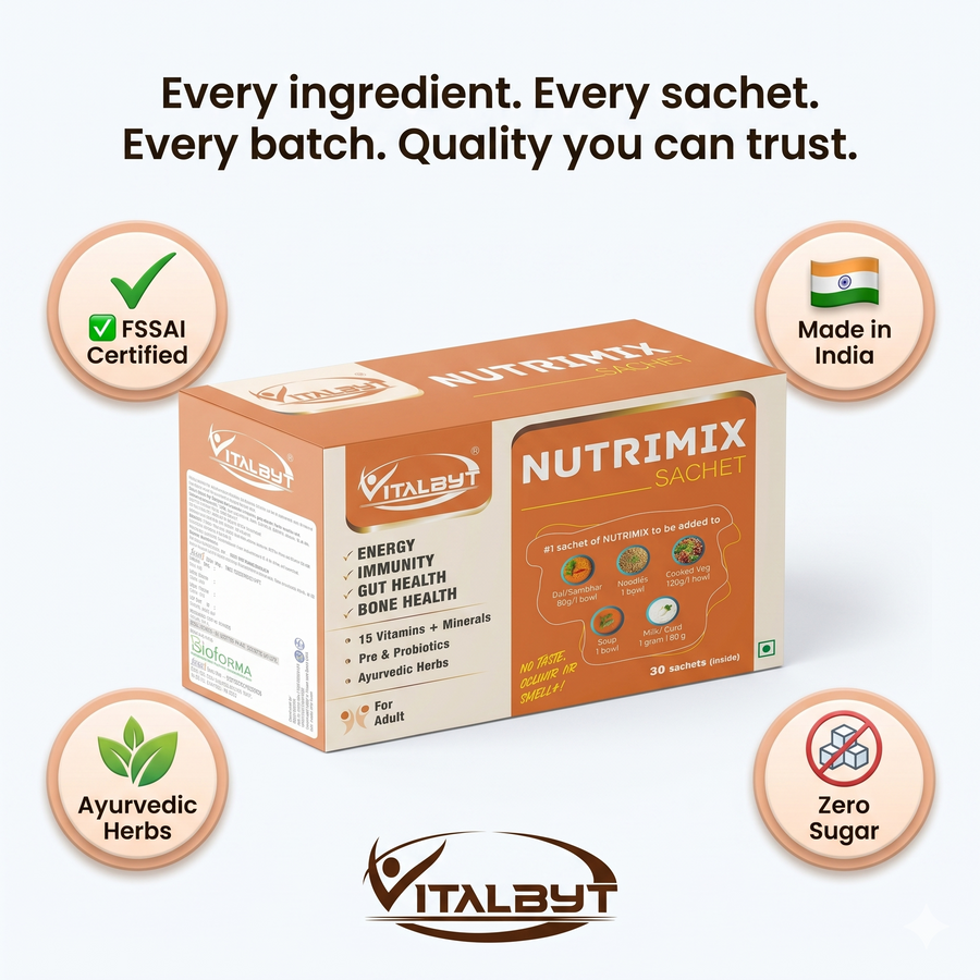 Vitalbyt Nutrimix Sachets for 30+ (Mix With Food) — view 8