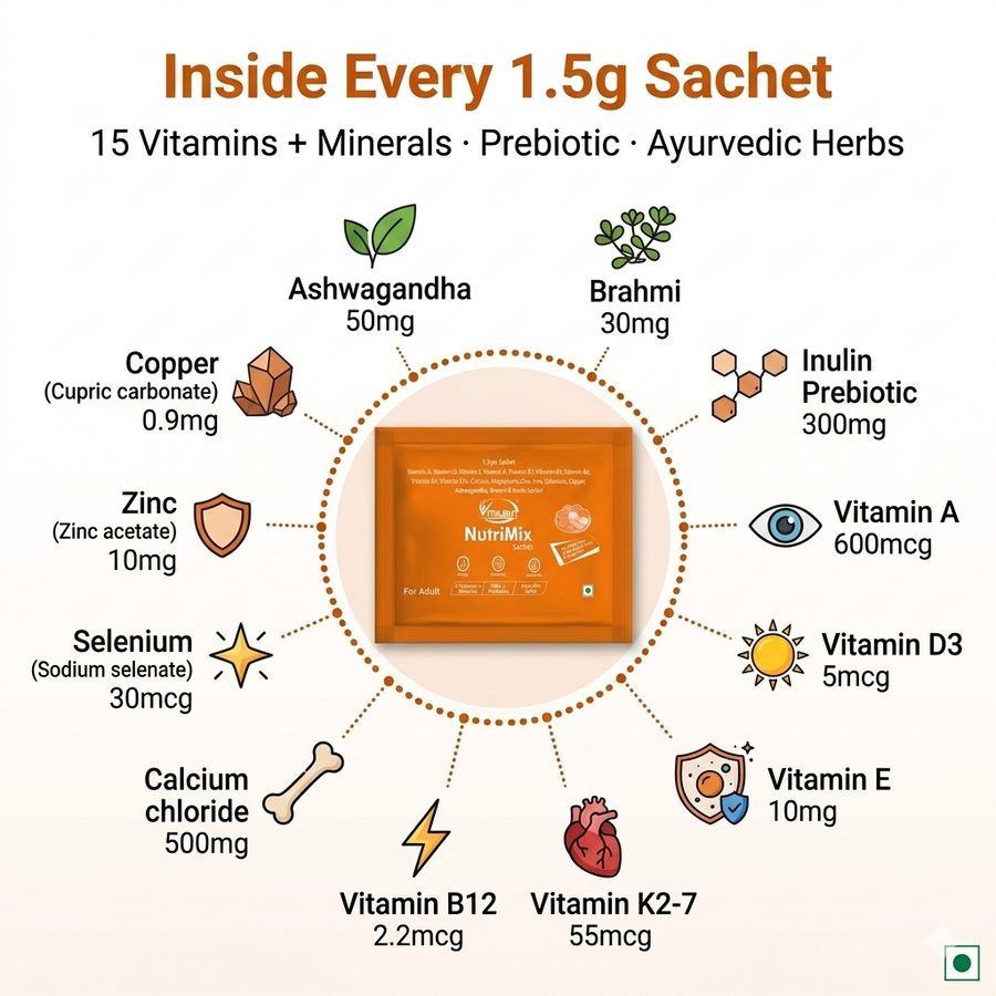 Vitalbyt Nutrimix Sachets for 30+ (Mix With Food) — view 3