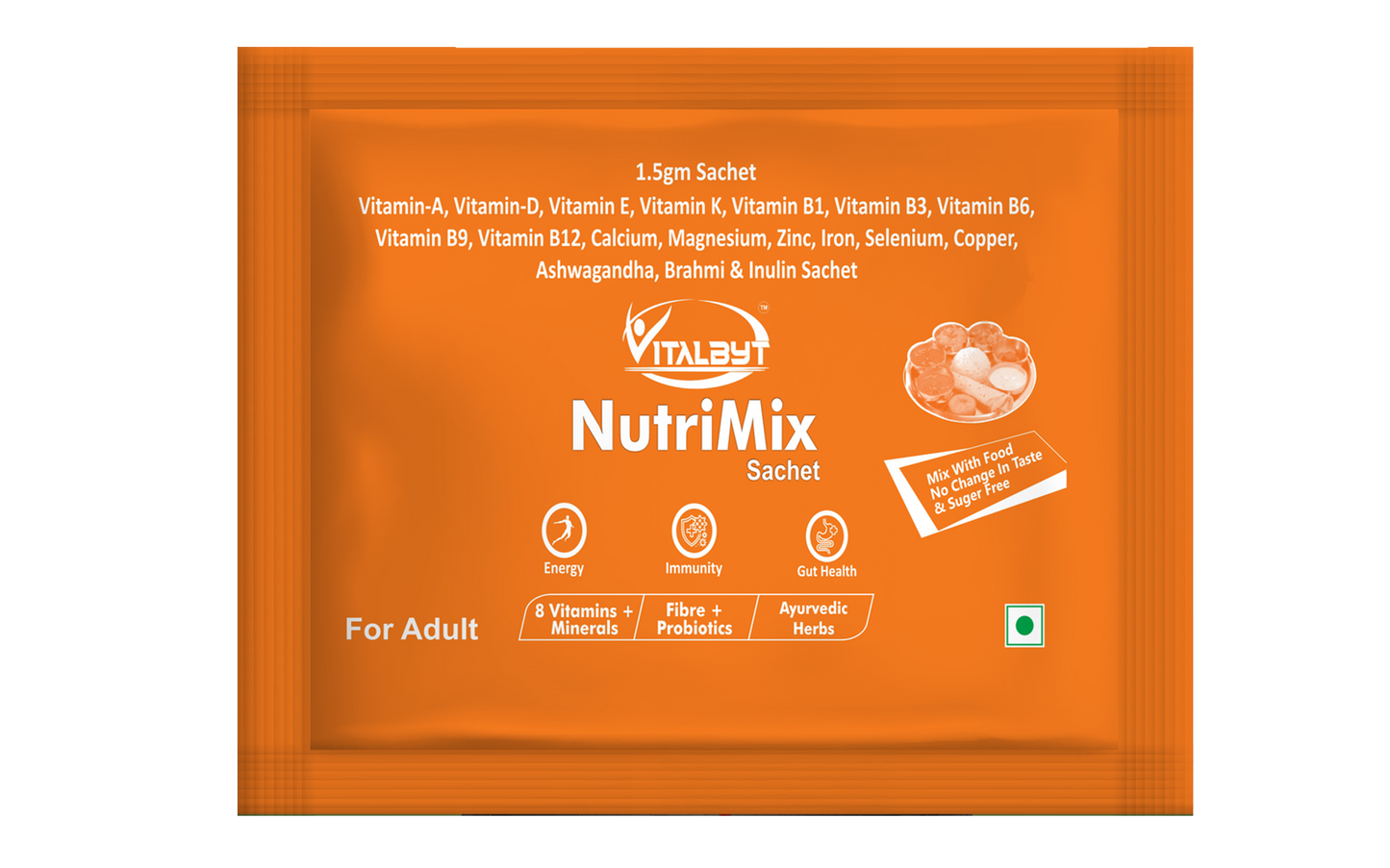 Vitalbyt Nutrimix Sachets for 35+ (Mix With Food)