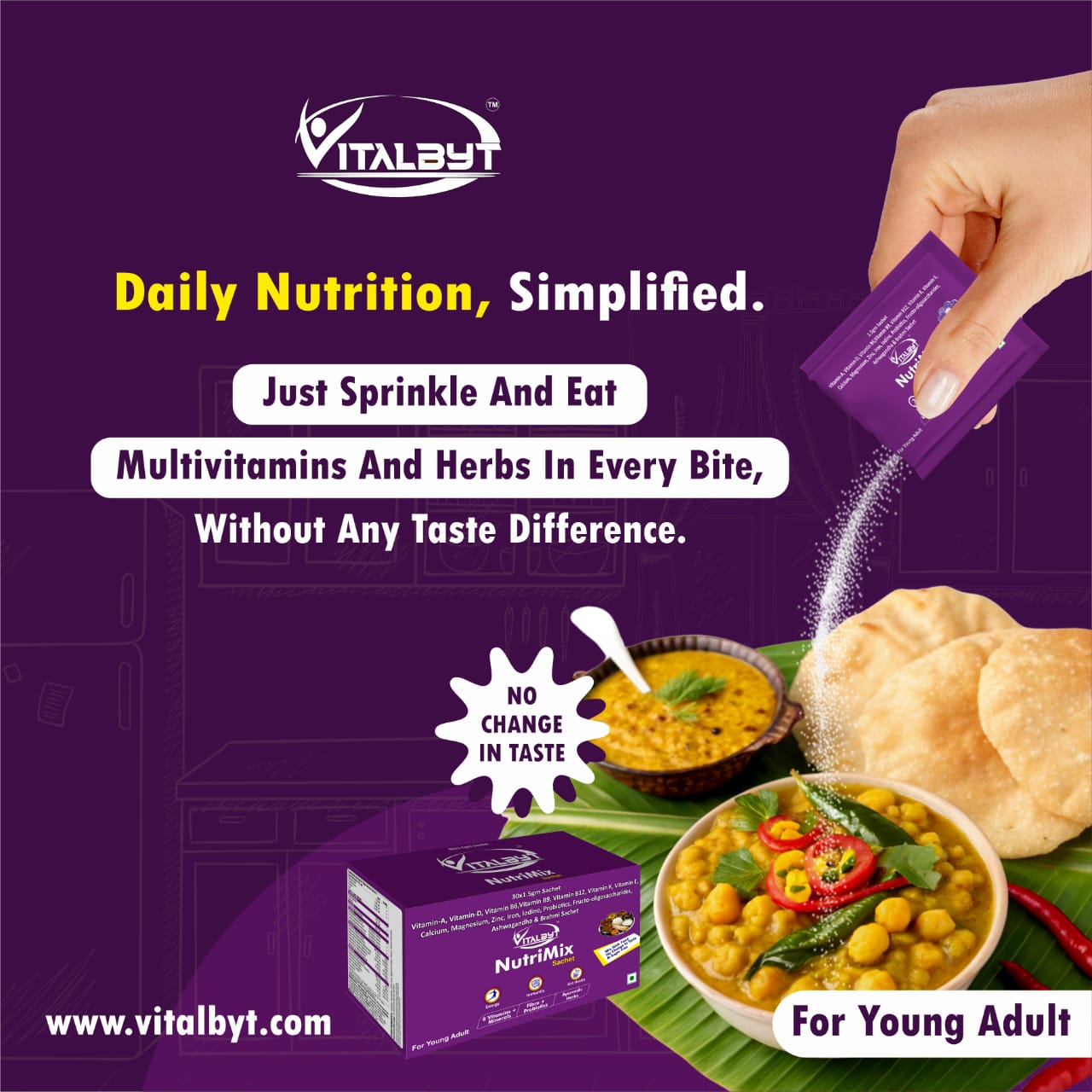Nutrimix Sachets For 11 To 35 Years Old